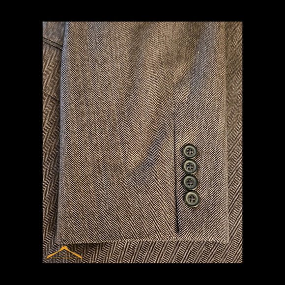 Joseph & Feiss Sport Coat - 48 Long, Gray Herringbone, NWOT - Picture 6 of 14